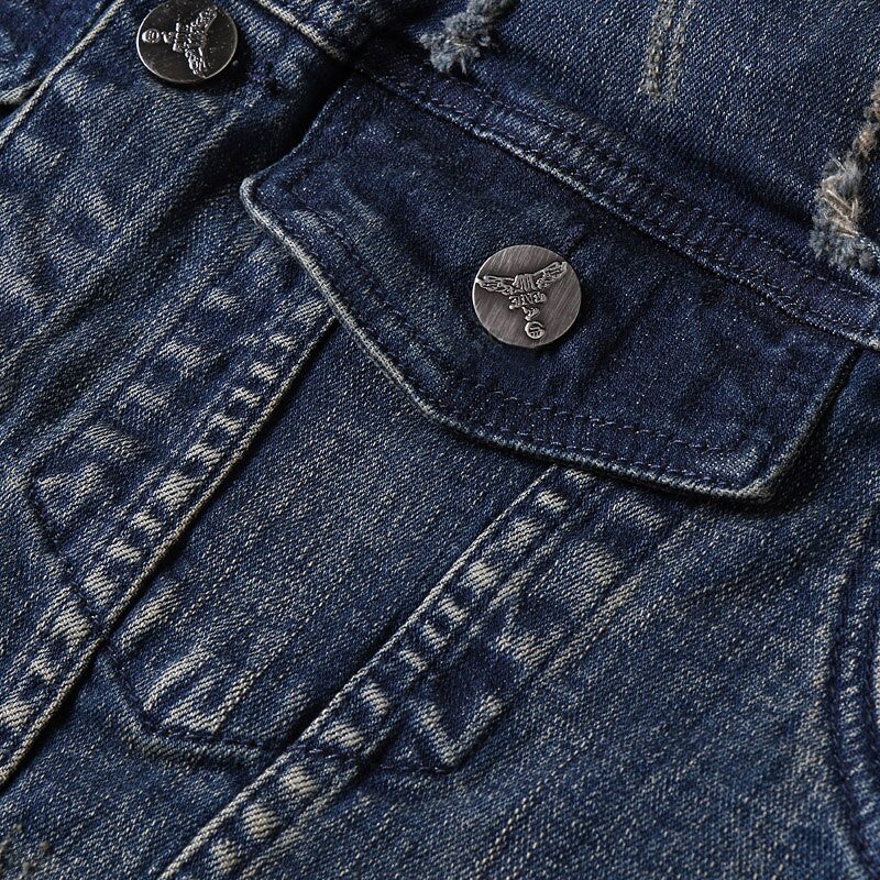 2020 Europese Stijl Mannen Sets Geborduurde Indiase Stretch Denim Blauw 2 Stuks Maching Set Jas En Gat Jeans Heren Clohing
