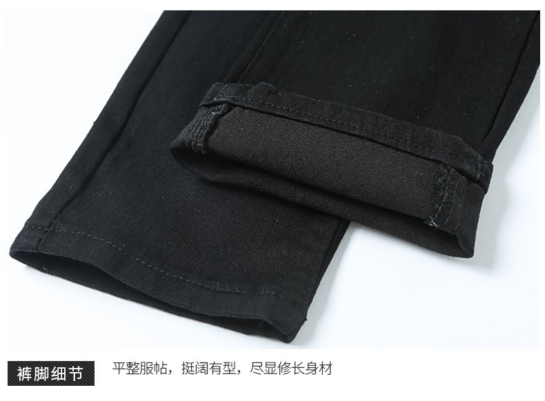 Nieuwe Lente Mens Denim Jacket Potlood Broek 2 Stuks Set Blauw Zwart Gaten Jeans Broek Casual Maat M-3XL D34
