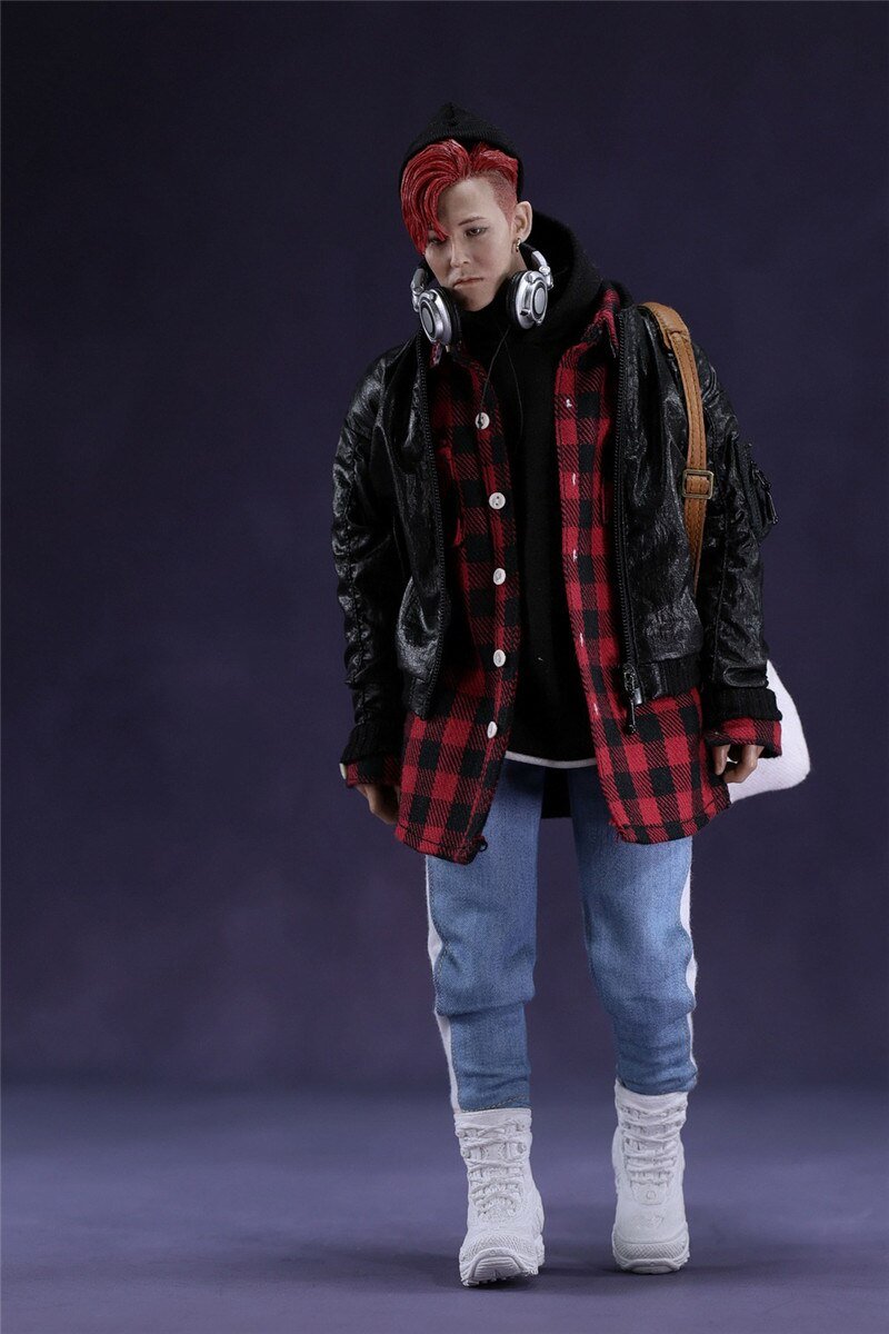 1/6 Mannen Mode Vlucht Jas Sets Lederen Jas Jeans Laarzen Model Voor 12 Inch Bigbang Kleding Accessoire