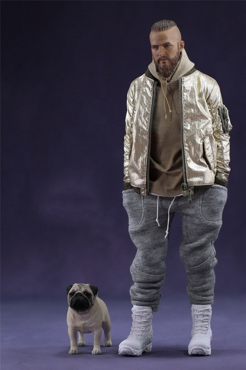 1/6 Mannen Mode Vlucht Jas Sets Lederen Jas Jeans Laarzen Model Voor 12 Inch Bigbang Kleding Accessoire