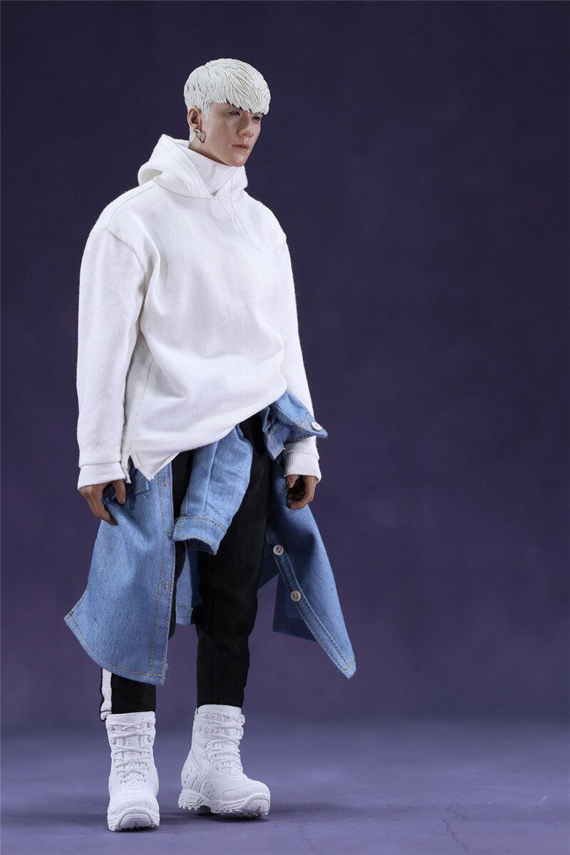 1/6 Mannen Mode Vlucht Jas Sets Lederen Jas Jeans Laarzen Model Voor 12 Inch Bigbang Kleding Accessoire