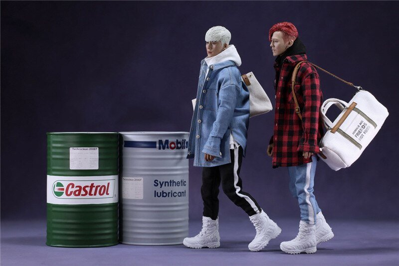 1/6 Mannen Mode Vlucht Jas Sets Lederen Jas Jeans Laarzen Model Voor 12 Inch Bigbang Kleding Accessoire
