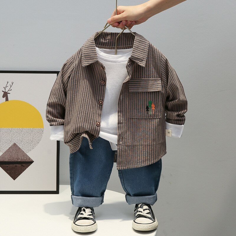 Kinderkleding Herfst Winter Jongens Sport Pak Baby Jongens Kleding Jongens Sets Kinderen Kleding Denim Jas + T-shirt + Jeans 3Pcs Outfits Kinderkleding Herfst Winter Jongens Sport Pak Baby Jongens Kleding Jongens Sets Kinderen Kleding Denim Jas + T-shirt + Jeans 3Pcs Outfits