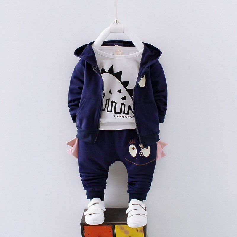 Kinderkleding Herfst Winter Jongens Sport Pak Baby Jongens Kleding Jongens Sets Kinderen Kleding Denim Jas + T-shirt + Jeans 3Pcs Outfits