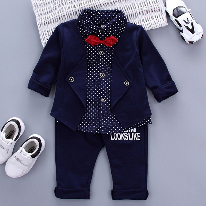 Kinderkleding Herfst Winter Jongens Sport Pak Baby Jongens Kleding Jongens Sets Kinderen Kleding Denim Jas + T-shirt + Jeans 3Pcs Outfits