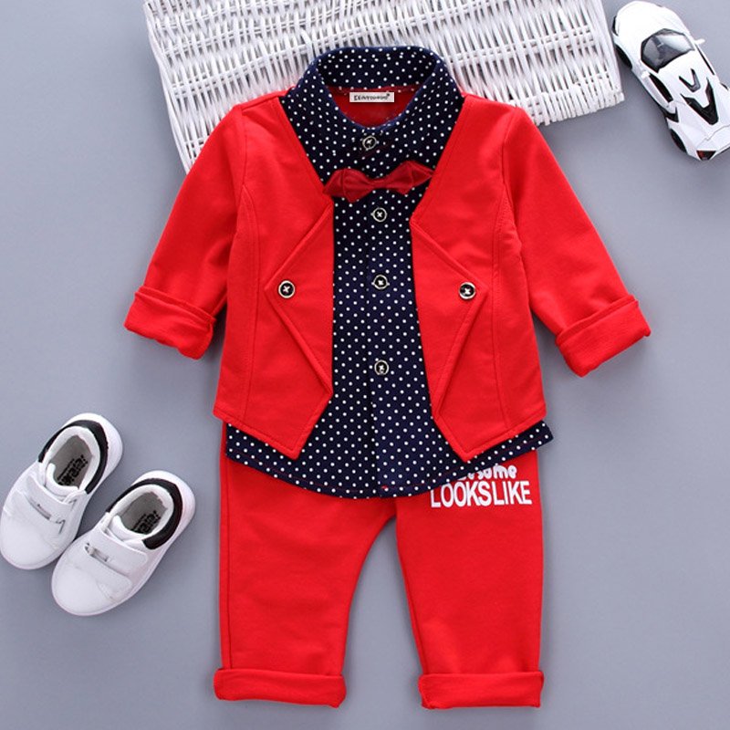 Kinderkleding Herfst Winter Jongens Sport Pak Baby Jongens Kleding Jongens Sets Kinderen Kleding Denim Jas + T-shirt + Jeans 3Pcs Outfits
