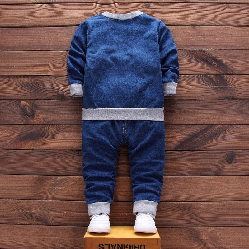 Kinderkleding Herfst Winter Jongens Sport Pak Baby Jongens Kleding Jongens Sets Kinderen Kleding Denim Jas + T-shirt + Jeans 3Pcs Outfits