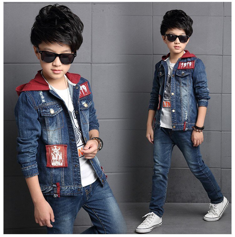 Kinderkleding Sets Jongens Denim Pak 2020 Nieuwe Herfst Kinderen Jassen Grote Kids Hooded Jeans Twee Stukken Set 3 Tot 14 Jaar Kinderkleding Sets Jongens Denim Pak 2020 Nieuwe Herfst Kinderen Jassen Grote Kids Hooded Jeans Twee Stukken Set 3 Tot 14 Jaar