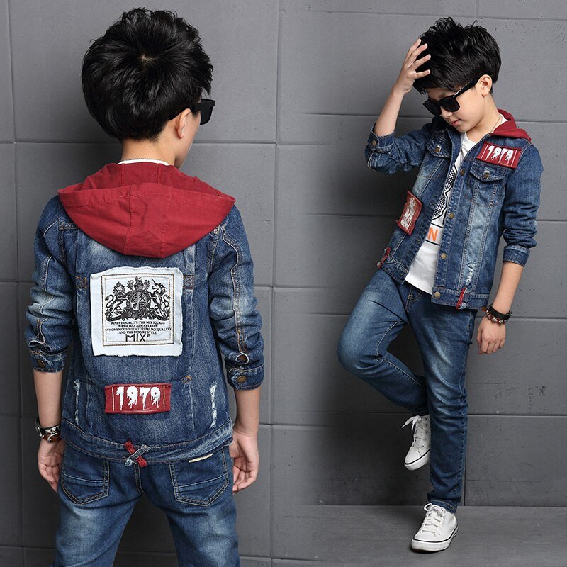 Kinderkleding Sets Jongens Denim Pak 2020 Nieuwe Herfst Kinderen Jassen Grote Kids Hooded Jeans Twee Stukken Set 3 Tot 14 Jaar Kinderkleding Sets Jongens Denim Pak 2020 Nieuwe Herfst Kinderen Jassen Grote Kids Hooded Jeans Twee Stukken Set 3 Tot 14 Jaar