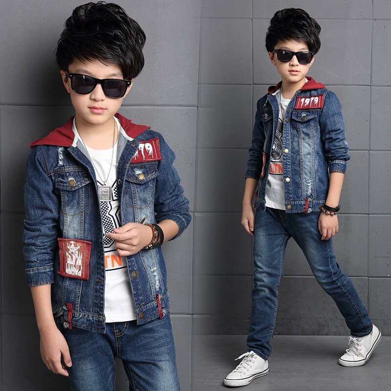 Kinderkleding Sets Jongens Denim Pak 2020 Nieuwe Herfst Kinderen Jassen Grote Kids Hooded Jeans Twee Stukken Set 3 Tot 14 Jaar Kinderkleding Sets Jongens Denim Pak 2020 Nieuwe Herfst Kinderen Jassen Grote Kids Hooded Jeans Twee Stukken Set 3 Tot 14 Jaar