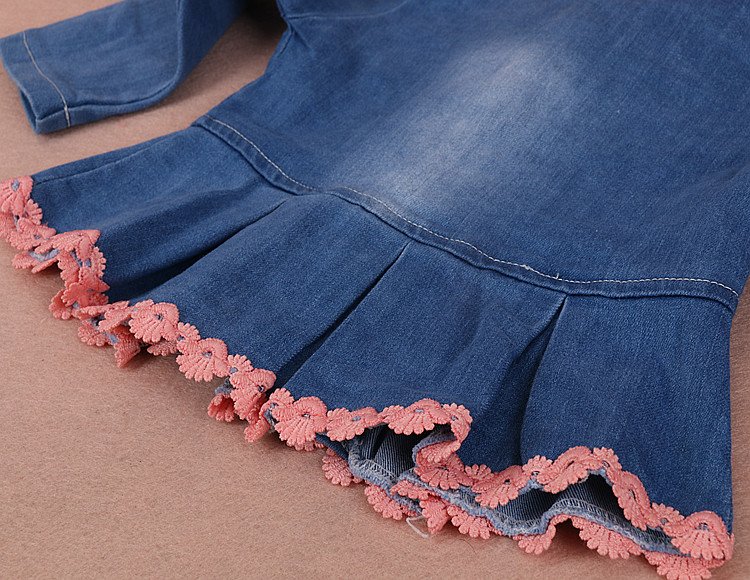 Nieuwe 2017 lente meisjes bloem denim jas + t-shirt + broek kleding sets 3pcs kids kleding sets meisjes herfst casual pak kids jeans