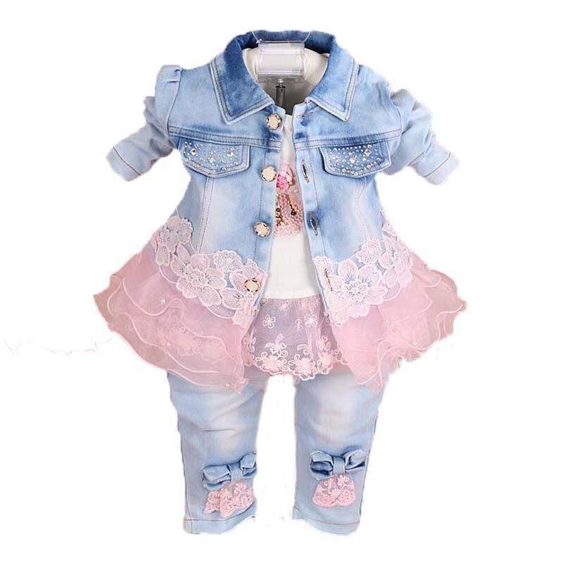 Peuter Meisje Kleding 2019 Lente Herfst Mode Kinderen Kleding Set Kids Baby Cowboy Kleding Sets Denim Jas + Meisjes Jeans Peuter Meisje Kleding 2019 Lente Herfst Mode Kinderen Kleding Set Kids Baby Cowboy Kleding Sets Denim Jas + Meisjes Jeans