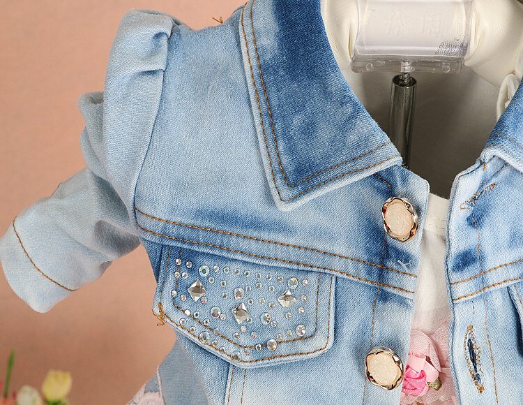 Peuter Meisje Kleding 2019 Lente Herfst Mode Kinderen Kleding Set Kids Baby Cowboy Kleding Sets Denim Jas + Meisjes Jeans Peuter Meisje Kleding 2019 Lente Herfst Mode Kinderen Kleding Set Kids Baby Cowboy Kleding Sets Denim Jas + Meisjes Jeans