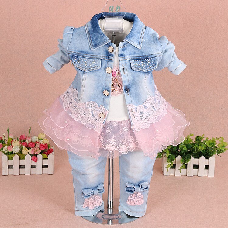 Peuter Meisje Kleding 2019 Lente Herfst Mode Kinderen Kleding Set Kids Baby Cowboy Kleding Sets Denim Jas + Meisjes Jeans Peuter Meisje Kleding 2019 Lente Herfst Mode Kinderen Kleding Set Kids Baby Cowboy Kleding Sets Denim Jas + Meisjes Jeans
