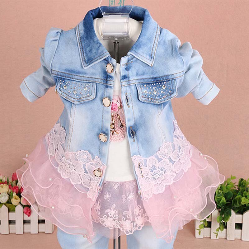 Peuter Meisje Kleding 2019 Lente Herfst Mode Kinderen Kleding Set Kids Baby Cowboy Kleding Sets Denim Jas + Meisjes Jeans Peuter Meisje Kleding 2019 Lente Herfst Mode Kinderen Kleding Set Kids Baby Cowboy Kleding Sets Denim Jas + Meisjes Jeans