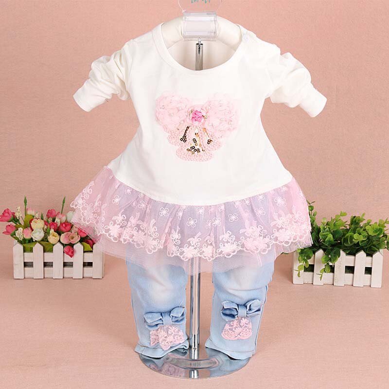 Peuter Meisje Kleding 2019 Lente Herfst Mode Kinderen Kleding Set Kids Baby Cowboy Kleding Sets Denim Jas + Meisjes Jeans Peuter Meisje Kleding 2019 Lente Herfst Mode Kinderen Kleding Set Kids Baby Cowboy Kleding Sets Denim Jas + Meisjes Jeans