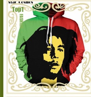 Nieuwste Mode Reggae Koning Bob Marley 3D Print Vrouwen Mannen Hooded Hoodies Sweatshirts Trui Harajuku Hip Hop top plus size