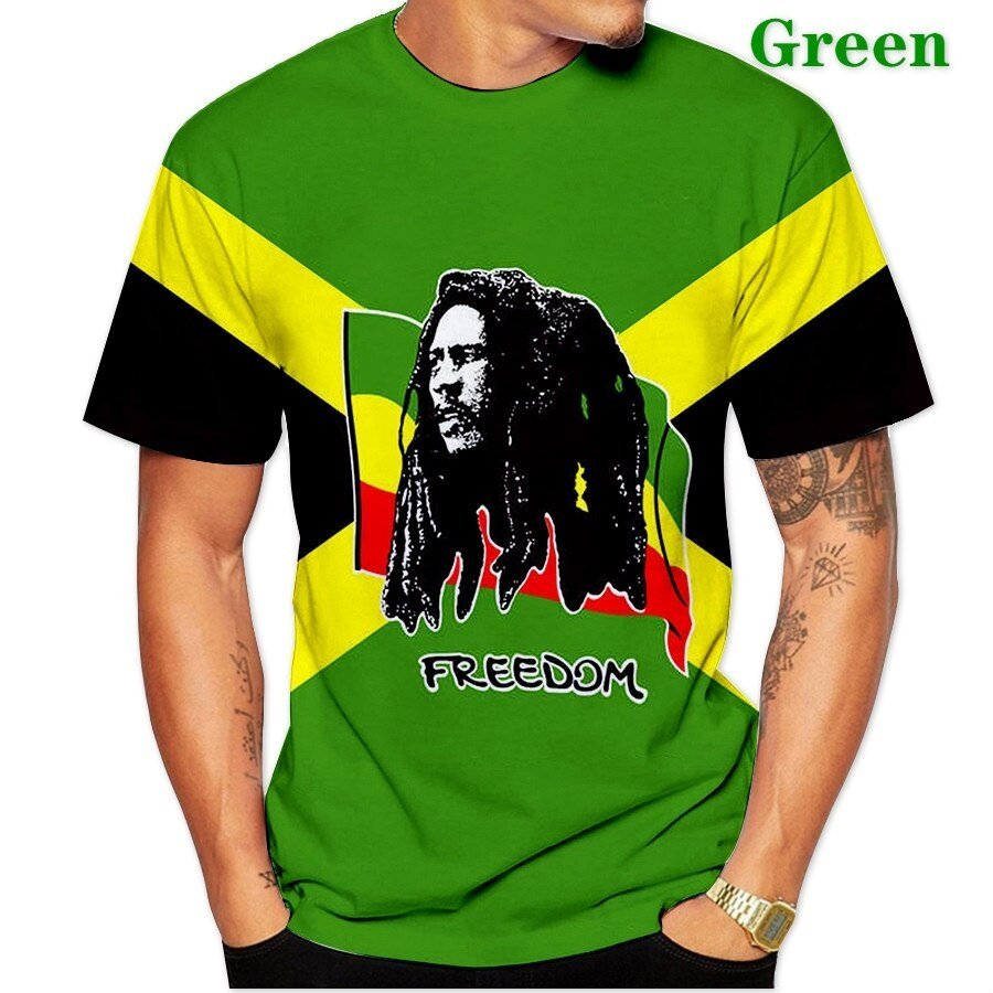 Nieuwe Designe Bob Marley 3d Print Cool T-shirt Mannen/Vrouwen Plus Size XS-5XL