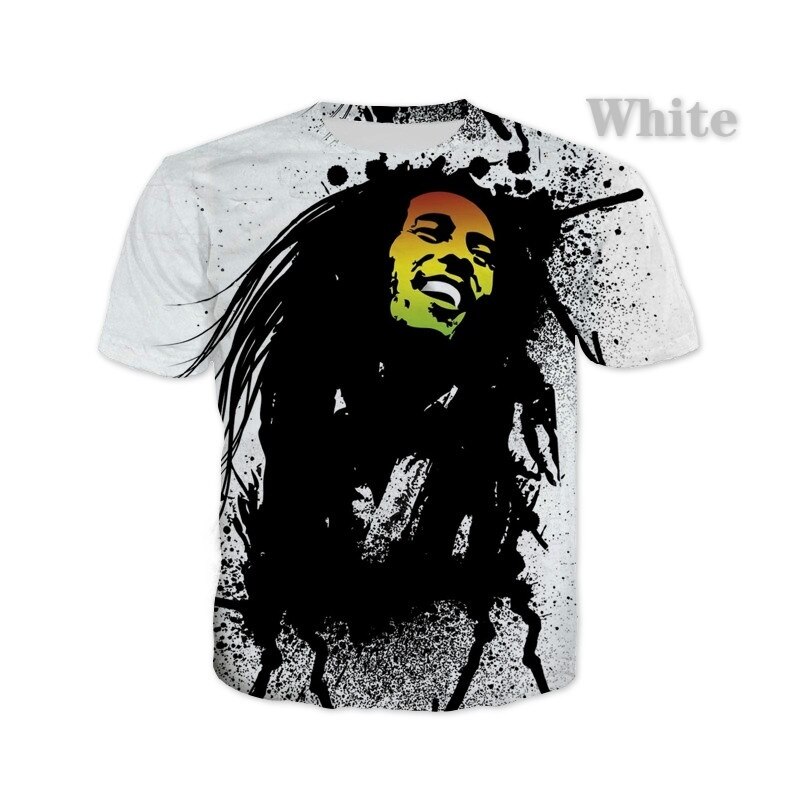 Nieuwe Designe Bob Marley 3d Print Cool T-shirt Mannen/Vrouwen Plus Size XS-5XL Nieuwe Designe Bob Marley 3d Print Cool T-shirt Mannen/Vrouwen Plus Size XS-5XL