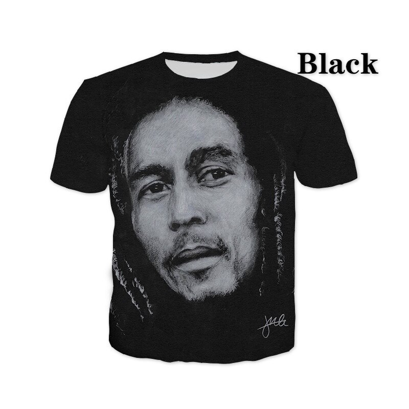Nieuwe Designe Bob Marley 3d Print Cool T-shirt Mannen/Vrouwen Plus Size XS-5XL Nieuwe Designe Bob Marley 3d Print Cool T-shirt Mannen/Vrouwen Plus Size XS-5XL