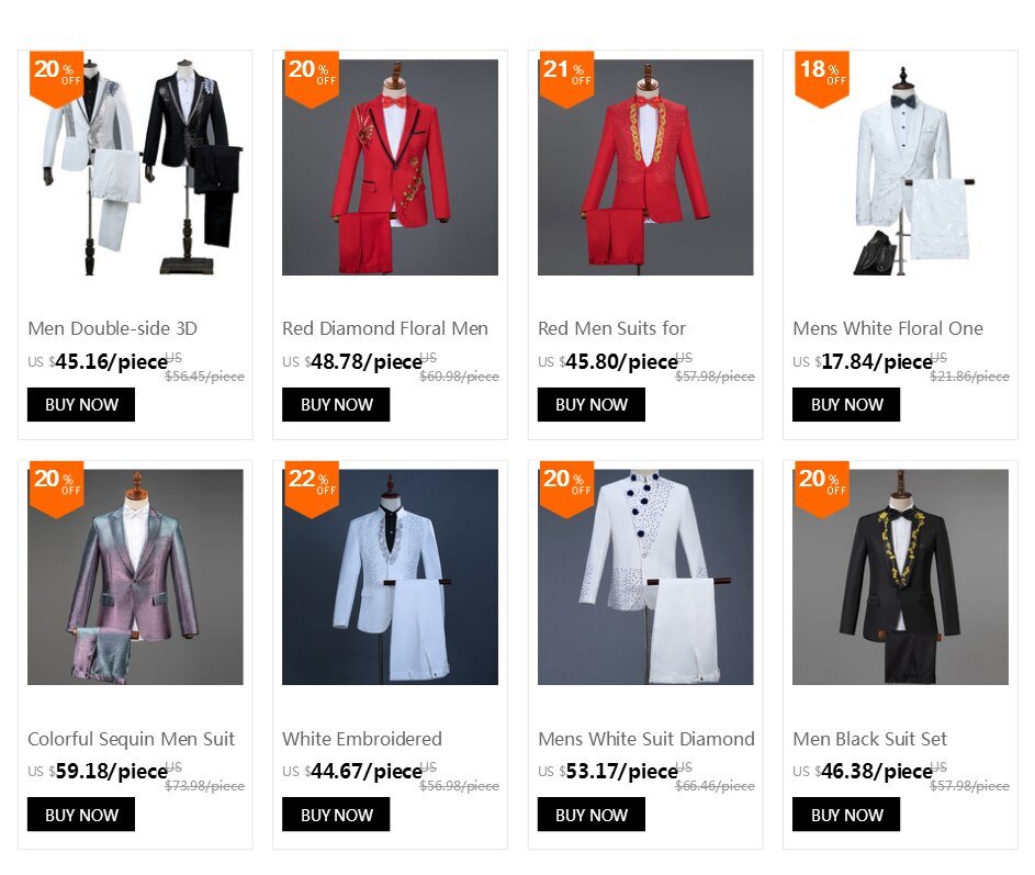 Mens Witte Bloemen Een Knop Suits Party Bruiloft Bruidegom Smokings Bruidsjonkers 2 Stuk Pak (Jas + Broek) mannelijke Kostuum Mariage Homme