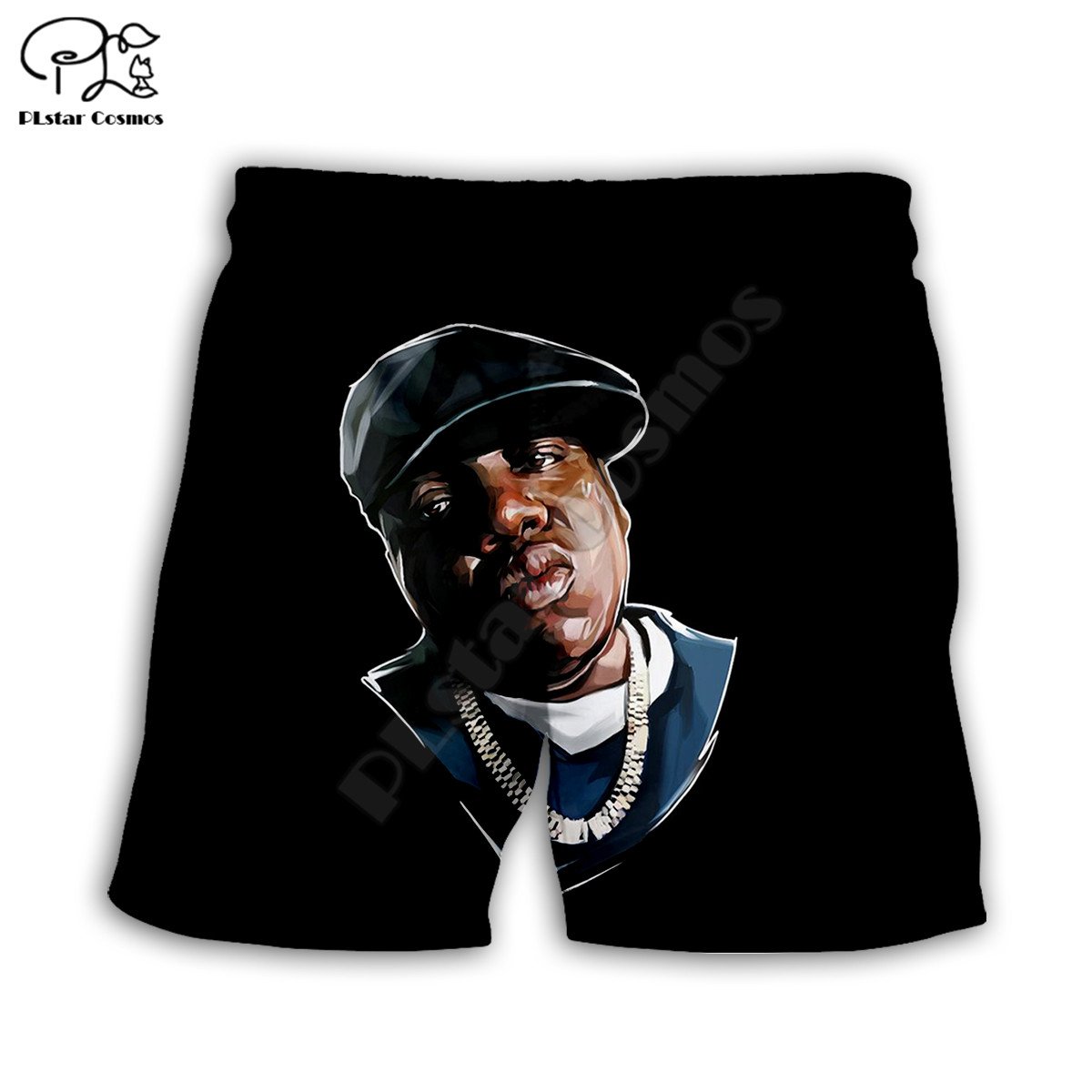 Plstar Cosmos Rapper 2pac Heren Shorts Zomer Casual Shorts Harajuku 3D Gedrukt Losse Cool Strand Comfortabele Stijl-1