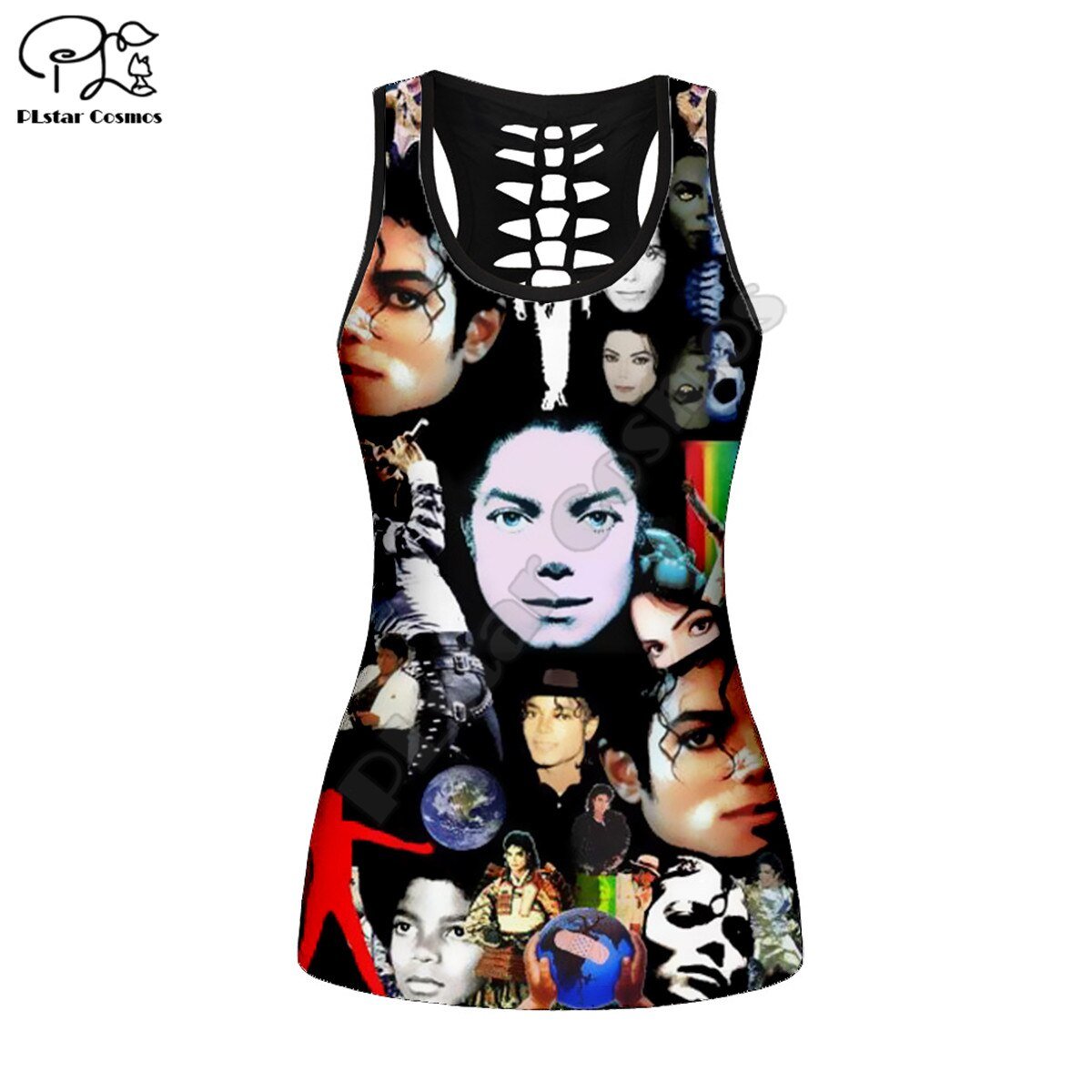 Plstar Cosmos Michael Jackson 3D Gedrukt Womens Sexy Tank Tps Zomer Vest Tank Top Vrouwen Mode Yoga Vest