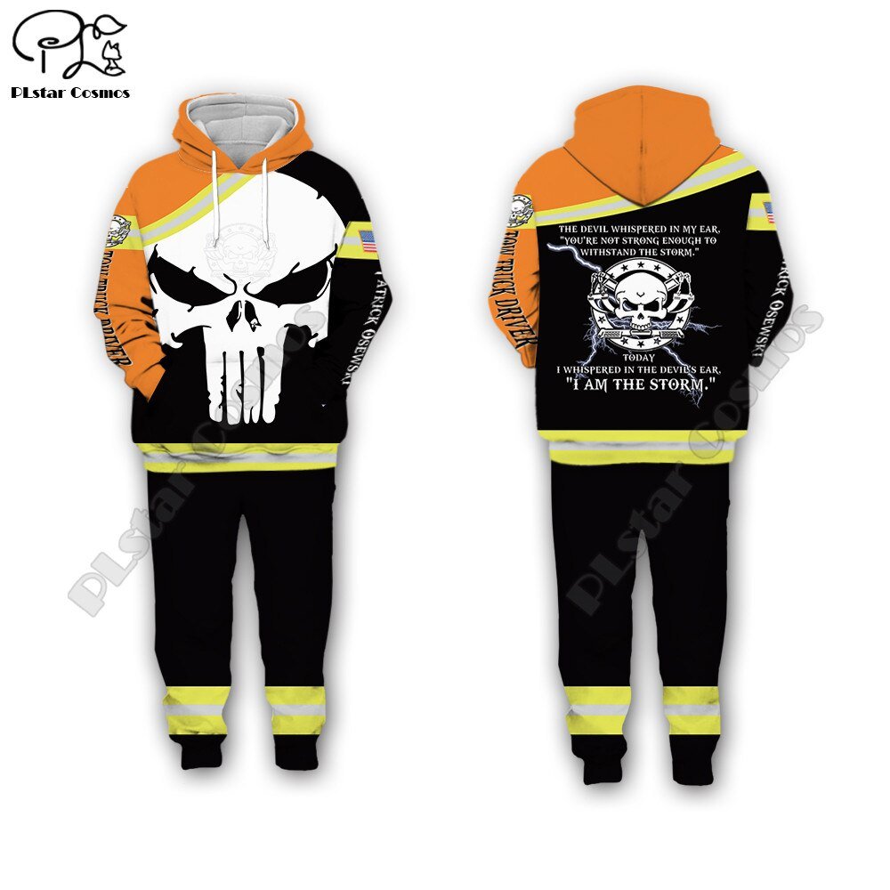 Mannen Voor Vrouwen Brandweer 3d Alle Ove Gedrukt Set Hoodie Sweater Jas Unisex Streetwear Casual Trainingspak Cosplay Kostuums Stijl-2