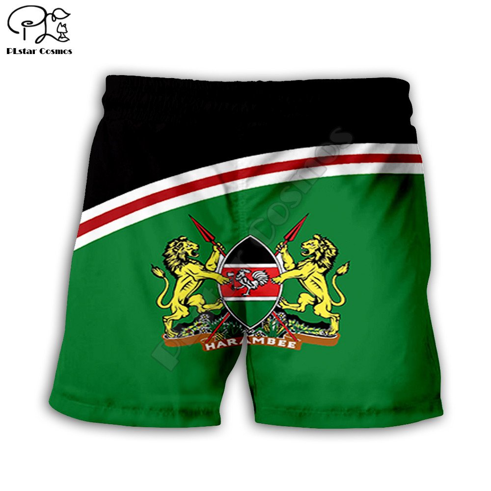 Mannen Zomer Aithiops Ethiopië Vlag Casual Shorts 3d Gedrukt Quick Dry Grappige Board Shorts Elastische Taille Drop Shipping