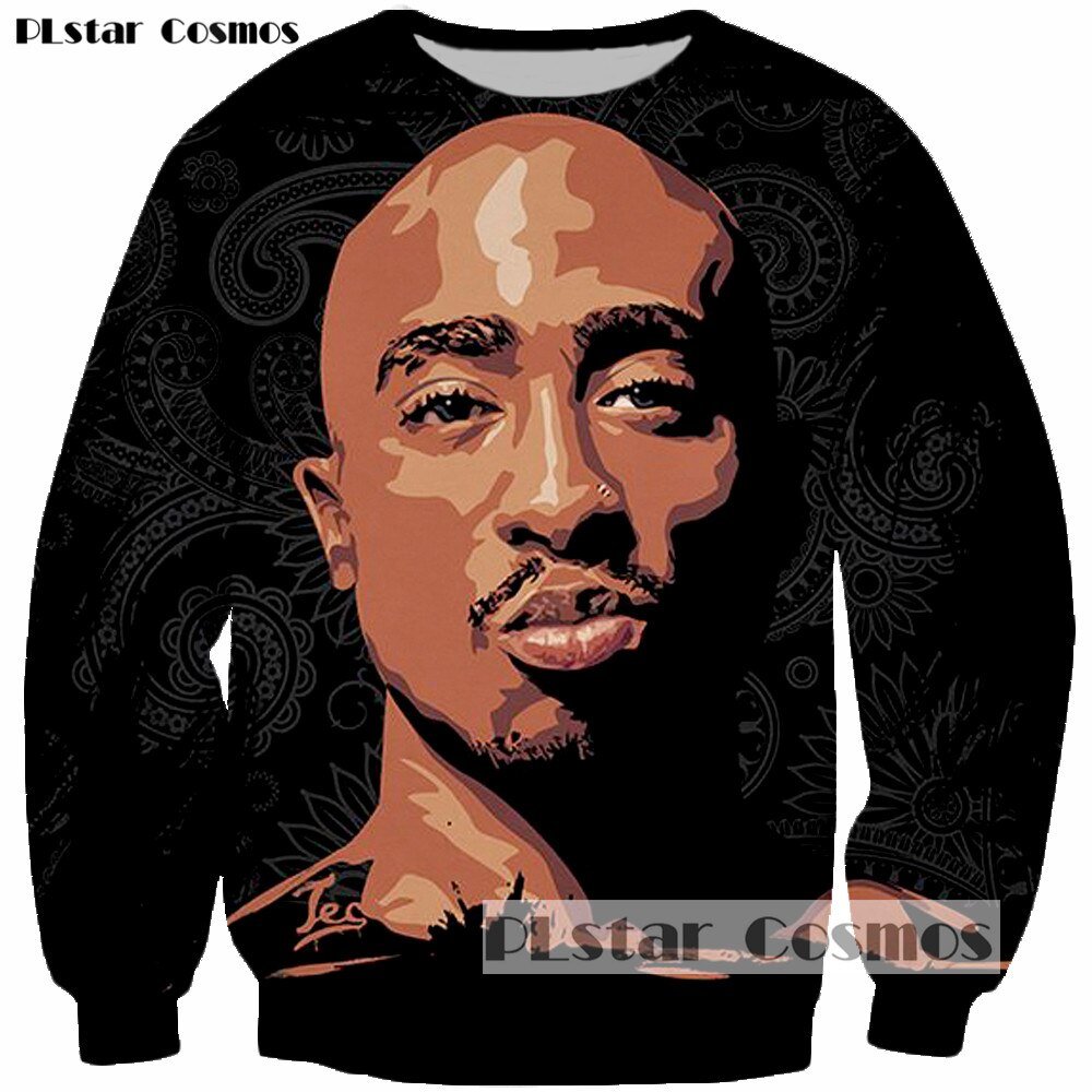 Plstar Cosmos 2Pac Rapper Tupac Shakur 3D Sweatshirt Mannen/Vrouwen Unisex Sweatshirt Mode Trainingspak Sportkleding Hip Hop Trui
