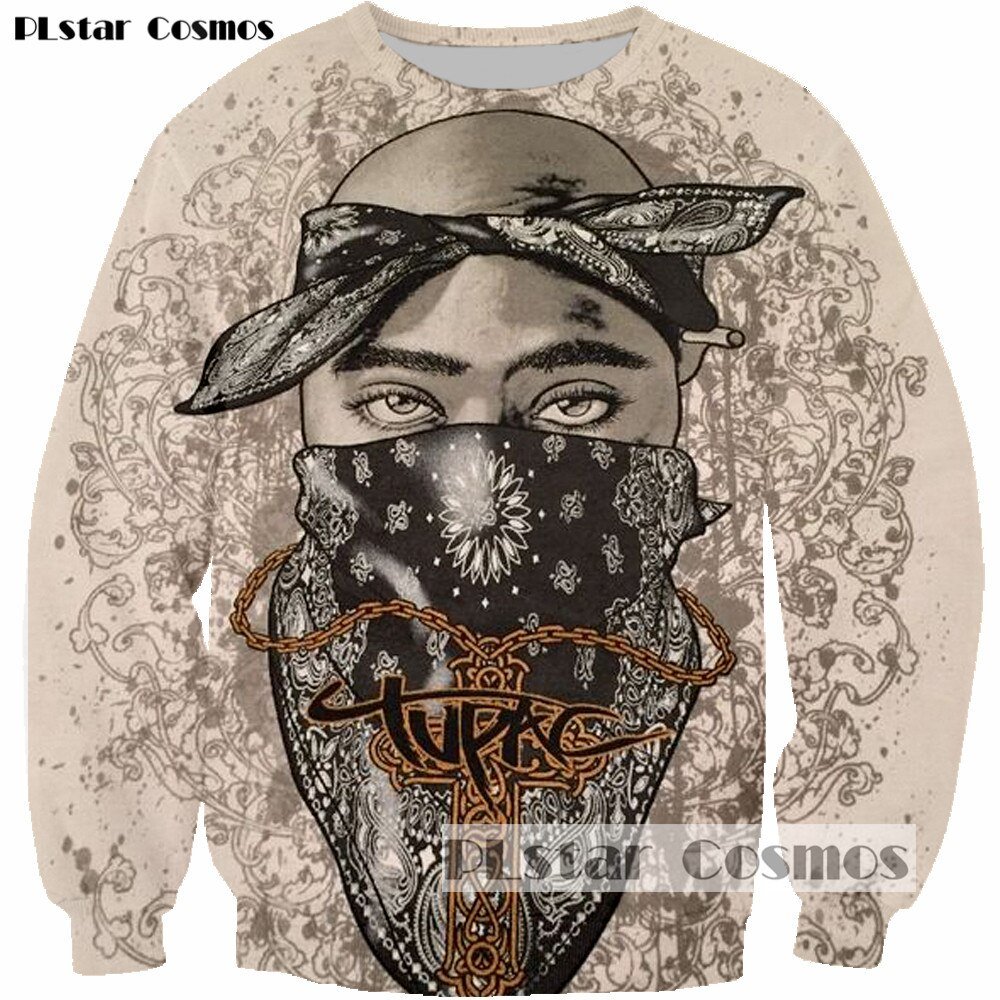Plstar Cosmos 2pac Tupac Shakur Rock Zanger Mannen Vrouwen Sweatshirt Hoodies 3D Print Lange Mouw Man Casual Drop Shipping