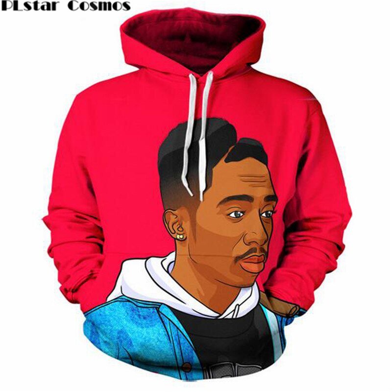 Plstar Cosmos Street Style Hip Hop Mannen Vrouwen 3D Hoodies Grafische Print 2pac Tupac Pharoah Hooded Sweatshirts Maat S-5XL