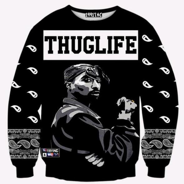 Nieuwe Mode Komen Zanger Tupac 3d Sweatshirts Mannen Vrouwen Sweats Jumper Hoodies Unisex Truien Casual Bovenkleding Tops