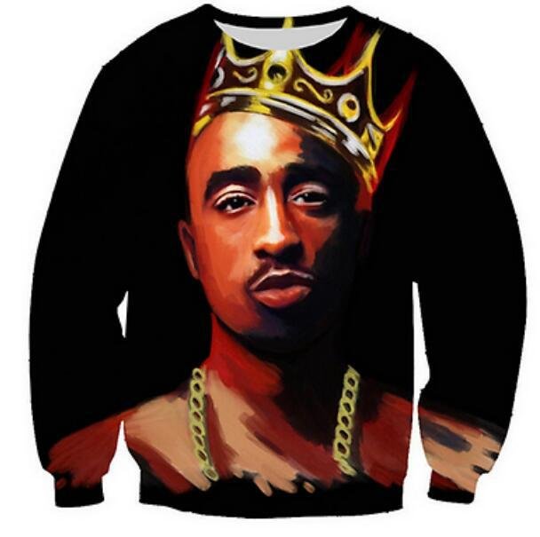 Nieuwe Mode Komen Zanger Tupac 3d Sweatshirts Mannen Vrouwen Sweats Jumper Hoodies Unisex Truien Casual Bovenkleding Tops