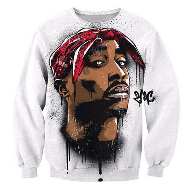 Nieuwe Mode Komen Zanger Tupac 3d Sweatshirts Mannen Vrouwen Sweats Jumper Hoodies Unisex Truien Casual Bovenkleding Tops
