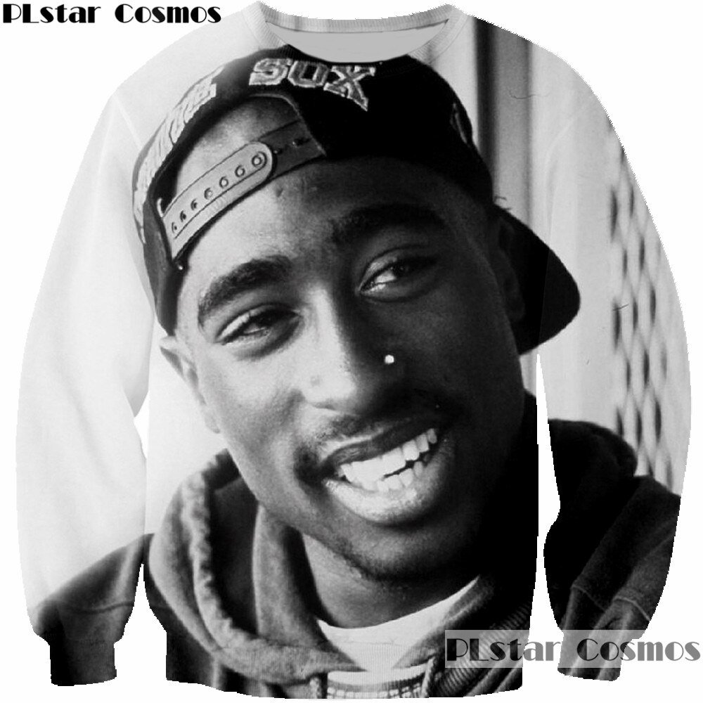 Plstar Cosmos 2018 Hoodies Mannen Vrouwen Sweatshirt 3D Print 2pac Tupac Cartoon Sweatshirt Cool Lange Mouwen Ronde Hals Merk Kleding