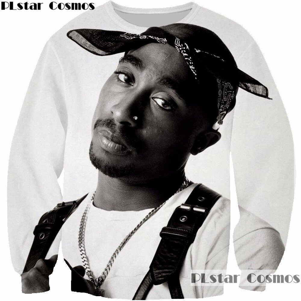 Plstar Cosmos 2018 Hoodies Mannen Vrouwen Sweatshirt 3D Print 2pac Tupac Cartoon Sweatshirt Cool Lange Mouwen Ronde Hals Merk Kleding