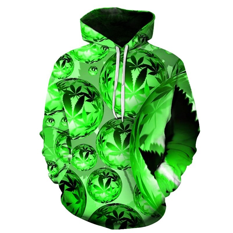 Hot 3D Gedrukt Weed Trui Leaf Mannen Vrouwen Hoody Toevallige Lange Mouwen Hoodie Unisex Uitloper Streetwear Heren Hoodies