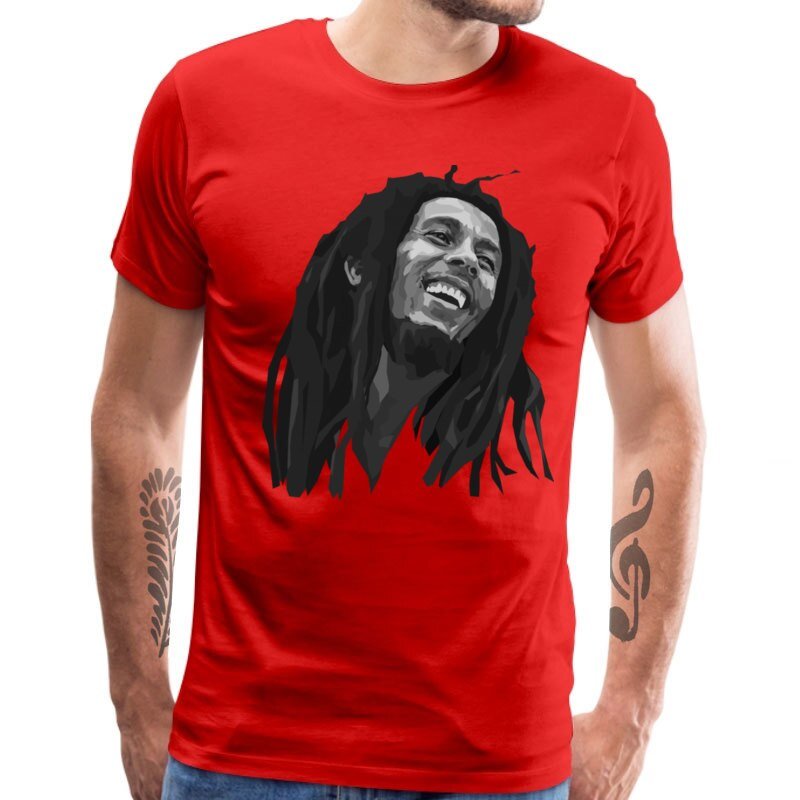 Legende Bob Marley T-shirt Voor Mannen Korte Mouw Tops & Tees Reggae Muziek Hip Hop Nieuwe Mode Katoen Heren Tshirt grappige T-shirts
