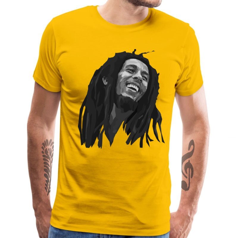 Legende Bob Marley T-shirt Voor Mannen Korte Mouw Tops & Tees Reggae Muziek Hip Hop Nieuwe Mode Katoen Heren Tshirt grappige T-shirts