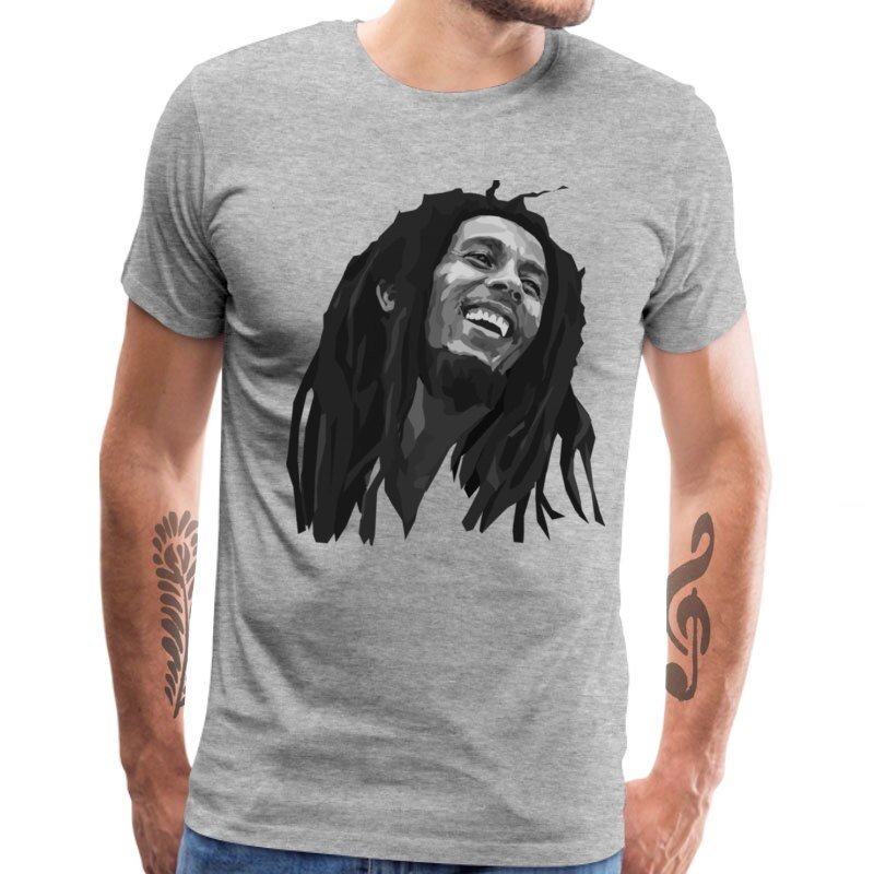 Legende Bob Marley T-shirt Voor Mannen Korte Mouw Tops & Tees Reggae Muziek Hip Hop Nieuwe Mode Katoen Heren Tshirt grappige T-shirts