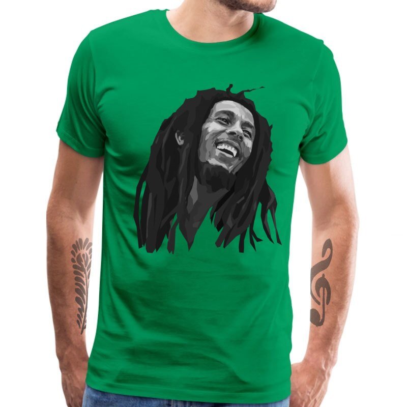 Legende Bob Marley T-shirt Voor Mannen Korte Mouw Tops & Tees Reggae Muziek Hip Hop Nieuwe Mode Katoen Heren Tshirt grappige T-shirts