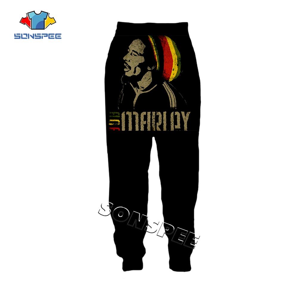 Sonspee Zanger Bob Marley 3D Gedrukt Harajuku Mannen Joggingbroek Unisex Lange Broek Streetwear Hip Hop Nieuwigheid Mode Casual Broek