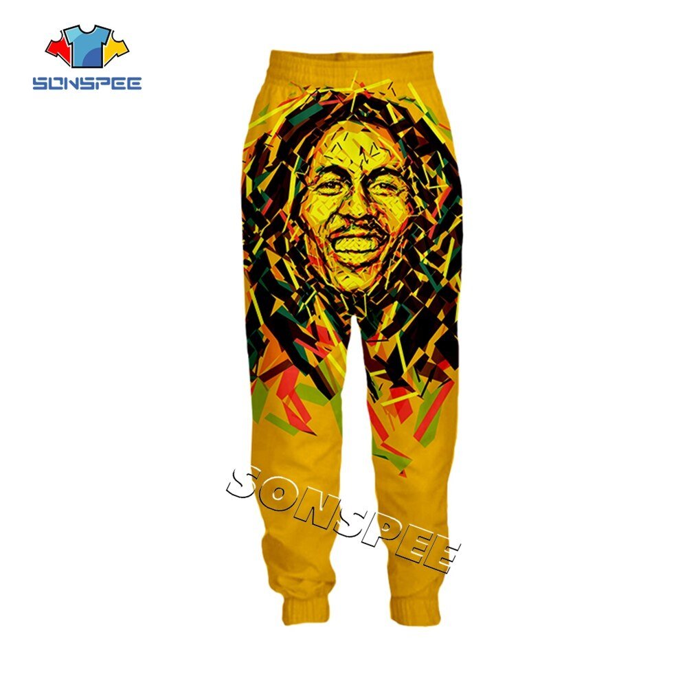 Sonspee Zanger Bob Marley 3D Gedrukt Harajuku Mannen Joggingbroek Unisex Lange Broek Streetwear Hip Hop Nieuwigheid Mode Casual Broek