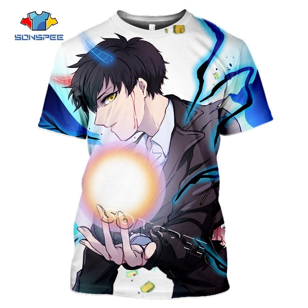 Koreaanse Manga Toren Van God Adventure Fantasy Jongen T-shirt Anime Print Harajuku T-shirt Zomer Casual Mannen Korte Mouw Mode tees