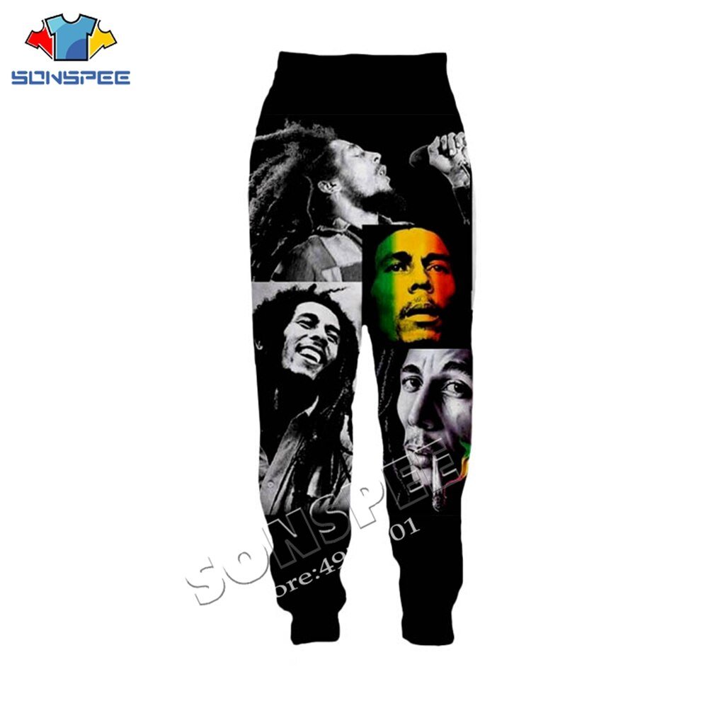 Sonspee Unisex Lange Broek Streetwear Volwassen Nieuwigheid Mode Casual Broek Zanger Bob Marley 3D Printing Harajuku Mannen Joggingbroek Sonspee Unisex Lange Broek Streetwear Volwassen Nieuwigheid Mode Casual Broek Zanger Bob Marley 3D Printing Harajuku Mannen Joggingbroek