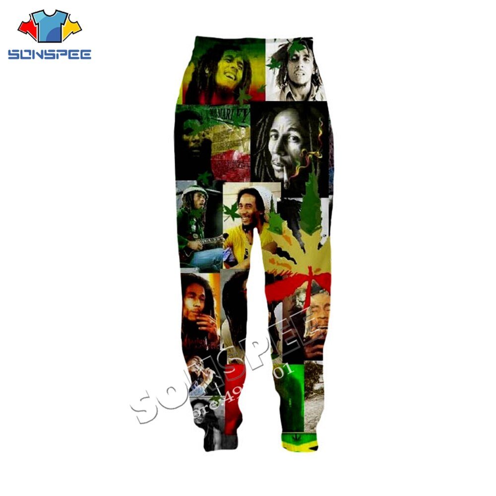 Sonspee Unisex Lange Broek Streetwear Volwassen Nieuwigheid Mode Casual Broek Zanger Bob Marley 3D Printing Harajuku Mannen Joggingbroek Sonspee Unisex Lange Broek Streetwear Volwassen Nieuwigheid Mode Casual Broek Zanger Bob Marley 3D Printing Harajuku Mannen Joggingbroek