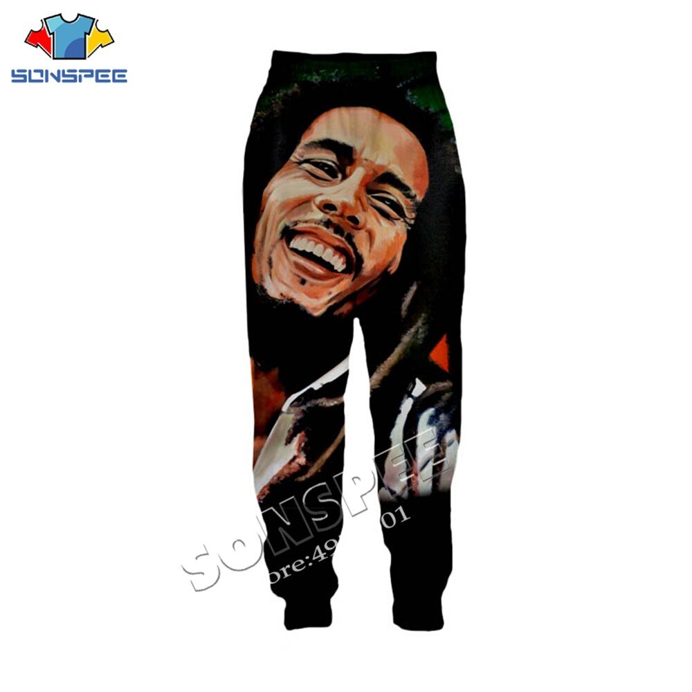 Sonspee Unisex Lange Broek Streetwear Volwassen Nieuwigheid Mode Casual Broek Zanger Bob Marley 3D Printing Harajuku Mannen Joggingbroek Sonspee Unisex Lange Broek Streetwear Volwassen Nieuwigheid Mode Casual Broek Zanger Bob Marley 3D Printing Harajuku Mannen Joggingbroek