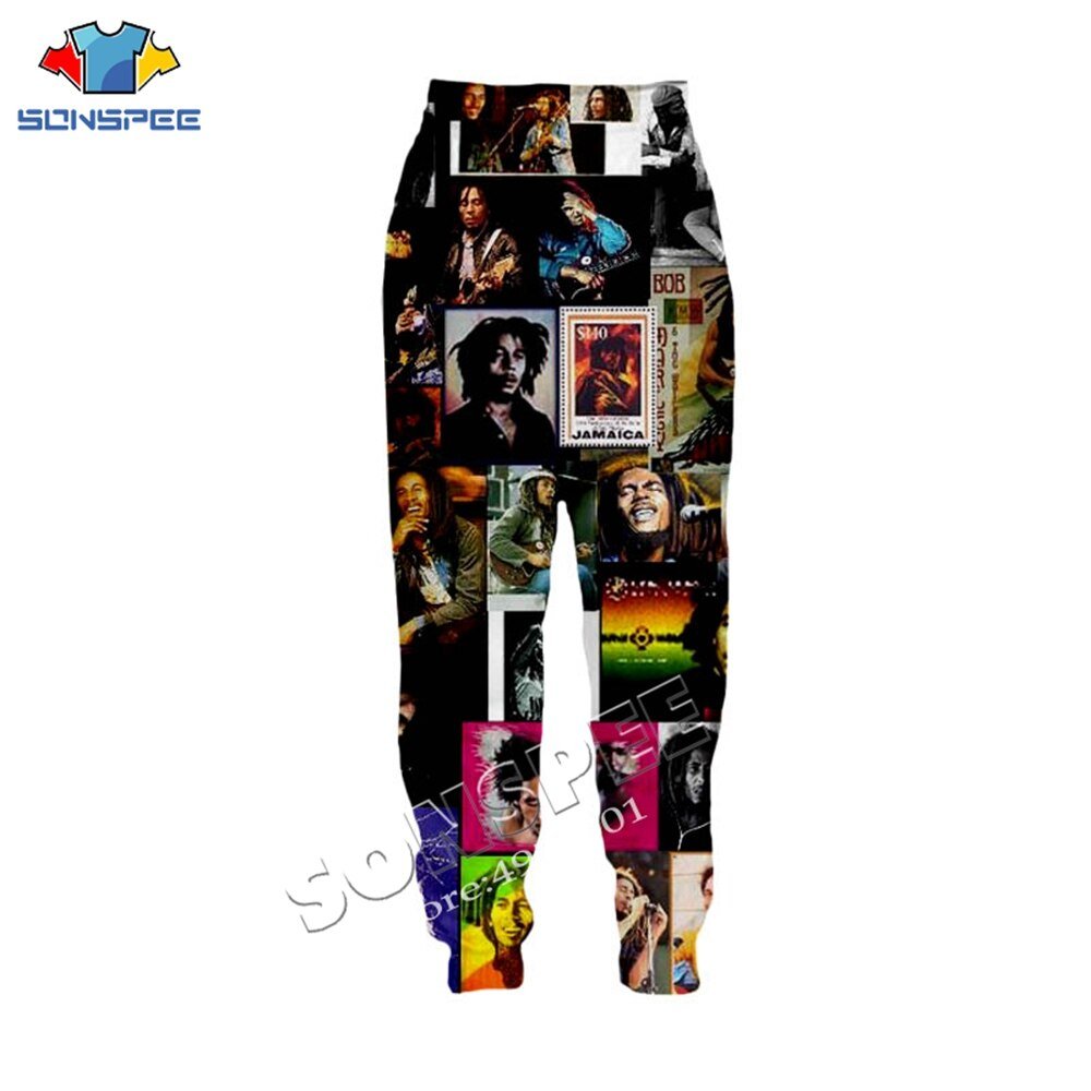 Sonspee Unisex Lange Broek Streetwear Volwassen Nieuwigheid Mode Casual Broek Zanger Bob Marley 3D Printing Harajuku Mannen Joggingbroek Sonspee Unisex Lange Broek Streetwear Volwassen Nieuwigheid Mode Casual Broek Zanger Bob Marley 3D Printing Harajuku Mannen Joggingbroek