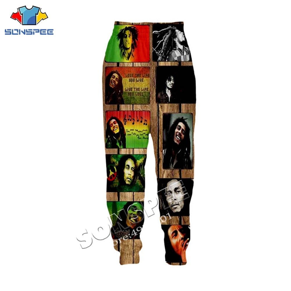 Sonspee Unisex Lange Broek Streetwear Volwassen Nieuwigheid Mode Casual Broek Zanger Bob Marley 3D Printing Harajuku Mannen Joggingbroek Sonspee Unisex Lange Broek Streetwear Volwassen Nieuwigheid Mode Casual Broek Zanger Bob Marley 3D Printing Harajuku Mannen Joggingbroek